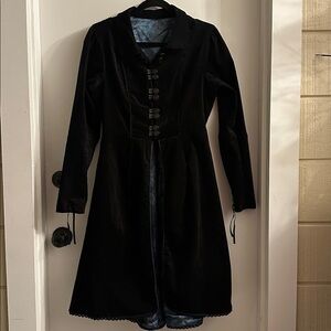 Disney Cinderella Victorian Black Suede Waistcoat Edwardian Steampunk medium